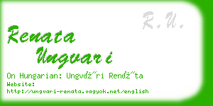 renata ungvari business card